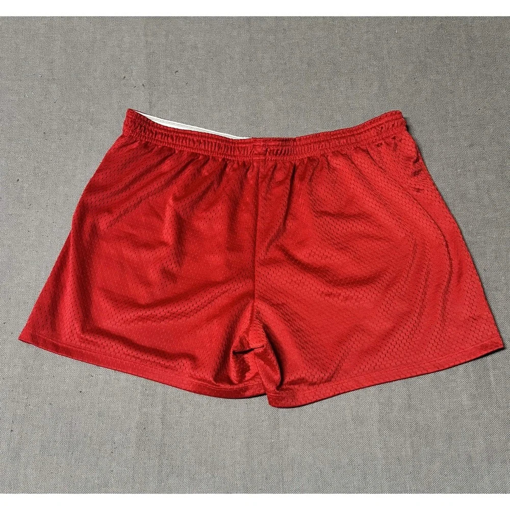 Champion Shorts Mesh Athletic Running Large Red Good Condition Sportswear